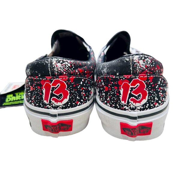 House of Terror x Vans Classic Slip On “Friday the 13th” Size 9Men 10.5 Women - Picture 4 of 6